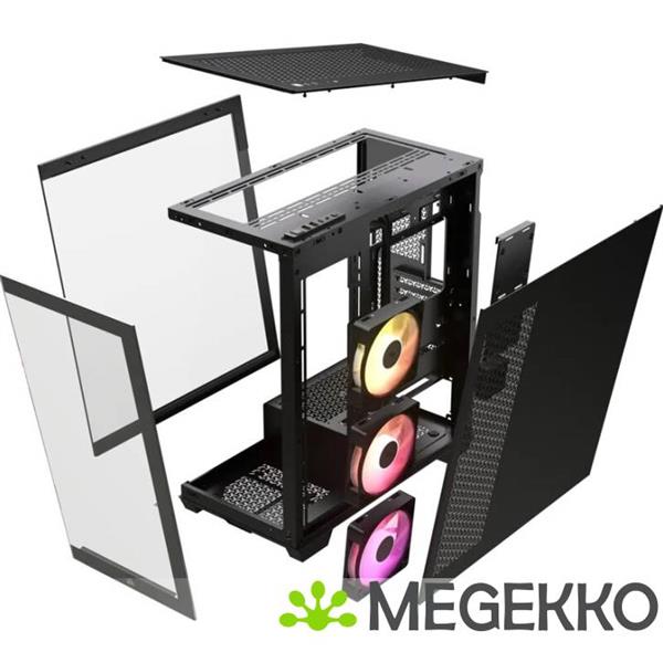 Grote foto corsair icue link 3500x rgb black computers en software behuizingen en kasten