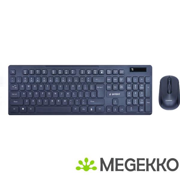Grote foto gembird kbs wch 03 toetsenbord rf draadloos usb qwerty engels zwart computers en software overige computers en software
