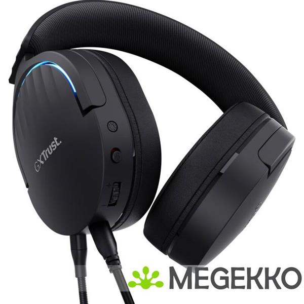Grote foto trust gxt 490 fayzo gaming headset zwart audio tv en foto koptelefoons