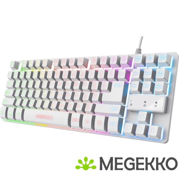 Grote foto trust gxt 833w thado bedraad gaming toetsenbord tkl wit computers en software toetsenborden