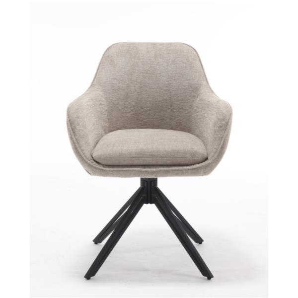 Grote foto eetkamerstoel jens beige met armleuning draaibaar huis en inrichting stoelen