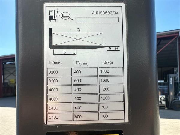Grote foto vs 22188 elektrische triplex sta stapelaar sv16 freelift 5.400mm doe het zelf en verbouw hefwerktuigen