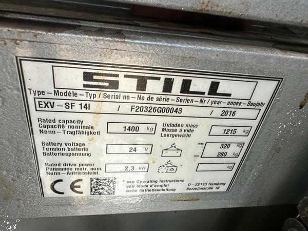 Grote foto vs 22189 elektrische triplex stapelaar still initiele lift 4.716mm doe het zelf en verbouw hefwerktuigen