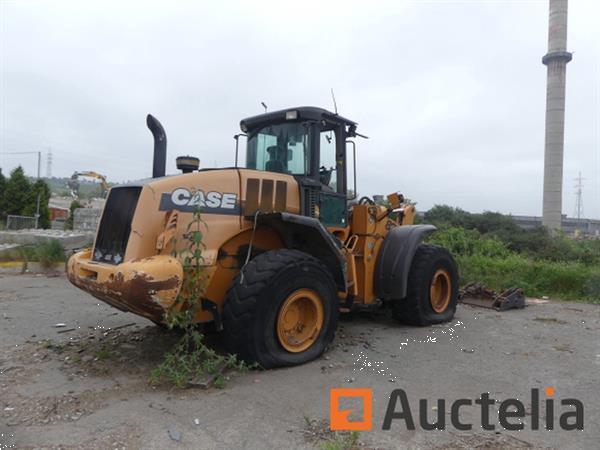 Grote foto gelede wiellader te herstellen case 821e agrarisch shovels