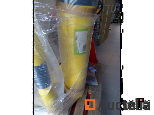Grote foto beschermende stalen paal af te dichten met gegalvaniseerde afdekking doe het zelf en verbouw onderdelen en accessoires
