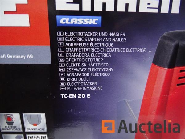 Grote foto nietmachine elektrische spijkermachine einhell tc en 20 doe het zelf en verbouw gereedschappen en machines