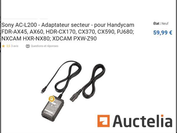 Grote foto sony ac adapter ac l200 doe het zelf en verbouw onderdelen en accessoires