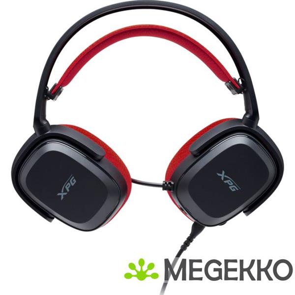 Grote foto xpg precog studio headset bedraad hoofdband gamen usb type c zwart rood audio tv en foto koptelefoons
