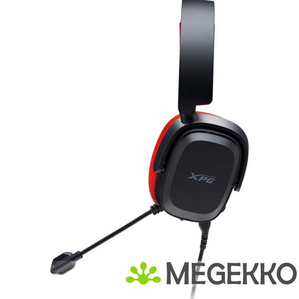 Grote foto xpg precog studio headset bedraad hoofdband gamen usb type c zwart rood audio tv en foto koptelefoons