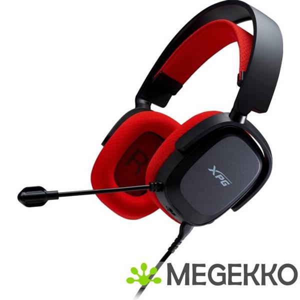 Grote foto xpg precog studio headset bedraad hoofdband gamen usb type c zwart rood audio tv en foto koptelefoons