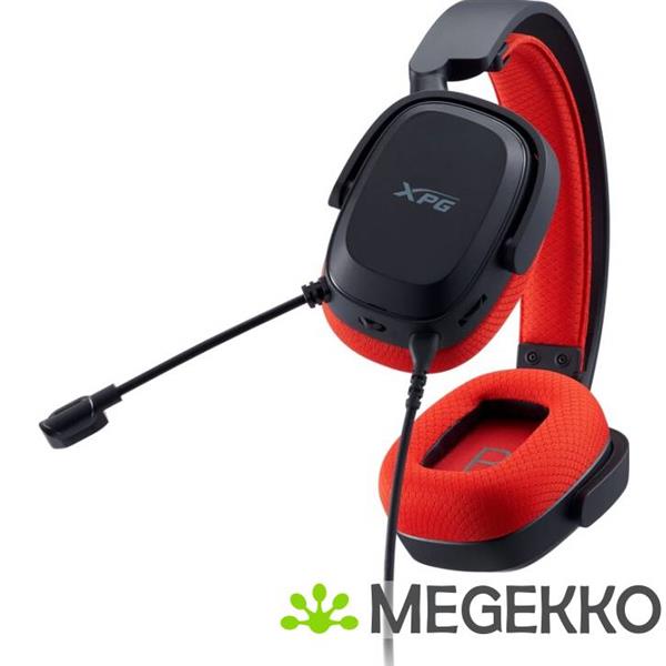 Grote foto xpg precog studio headset bedraad hoofdband gamen usb type c zwart rood audio tv en foto koptelefoons
