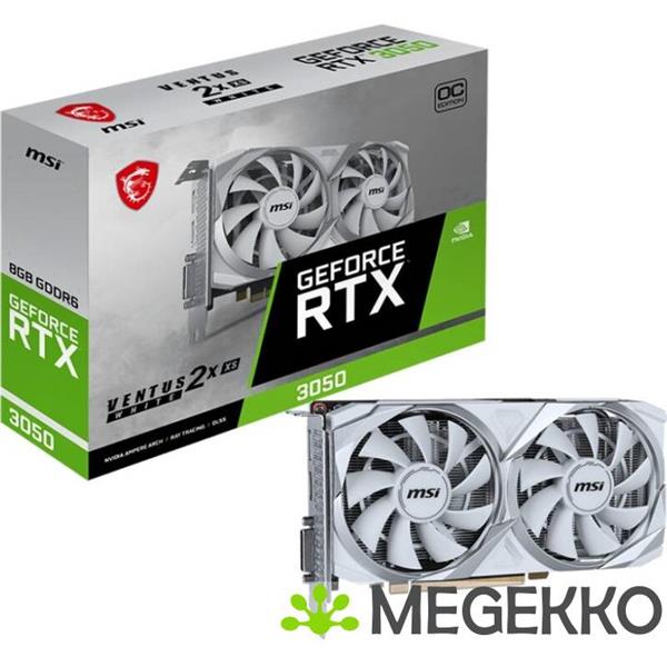 Grote foto msi geforce rtx 3050 ventus 2x xs white 8g oc computers en software videokaarten