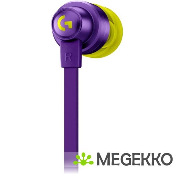 Grote foto logitech g g333 gaming earphones paars audio tv en foto koptelefoons