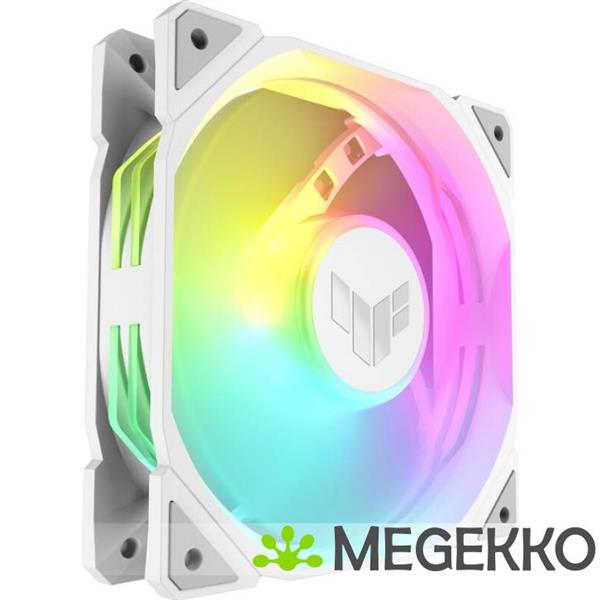 Grote foto asus tuf gaming tr120 fan argb reverse white 3in1 computers en software overige computers en software