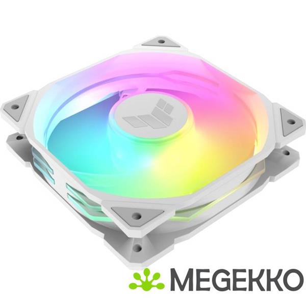 Grote foto asus tuf gaming tr120 fan argb reverse white 3in1 computers en software overige computers en software