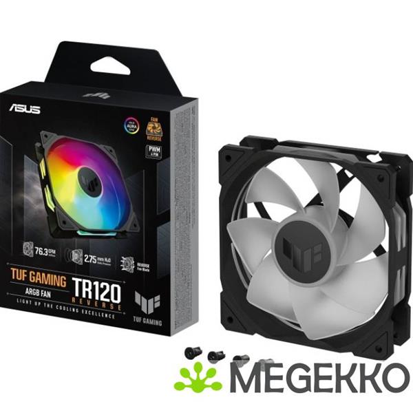 Grote foto asus tuf gaming tr120 fan argb reverse black computers en software overige computers en software