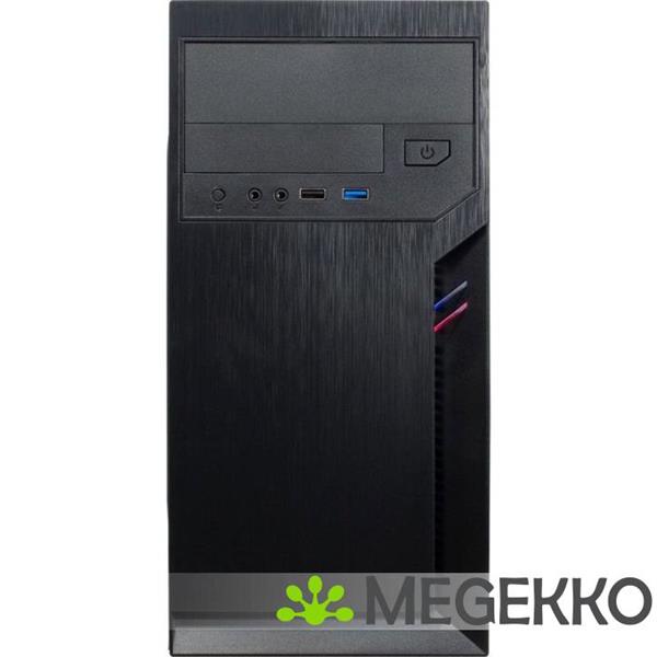Grote foto inter tech it 6502 romea micro tower zwart computers en software behuizingen en kasten
