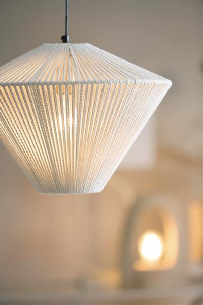 Grote foto hanglamp felida 42x32 cm cr me light living huis en inrichting eettafels
