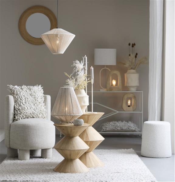 Grote foto hanglamp felida 42x32 cm cr me light living huis en inrichting eettafels