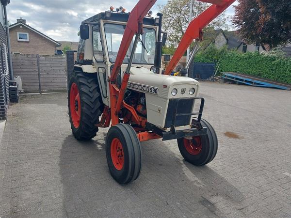 Grote foto david brown 990 met voorlader en stuurbekrachtiging agrarisch tractoren