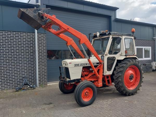 Grote foto david brown 990 met voorlader en stuurbekrachtiging agrarisch tractoren