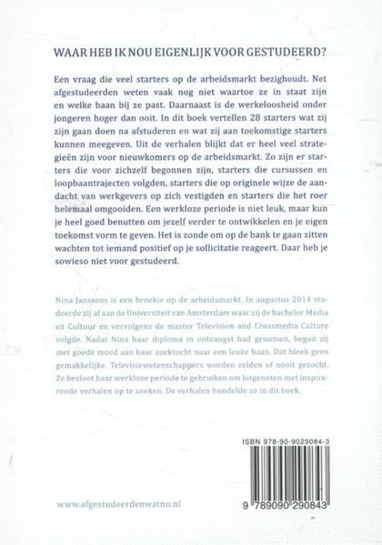 Grote foto waar heb ik nou eigenlijk voor gestudeerd boeken overige boeken