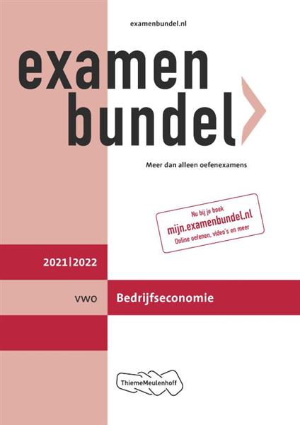 Grote foto examenbundel vwo bedrijfseconomie 2021 2022 boeken overige boeken
