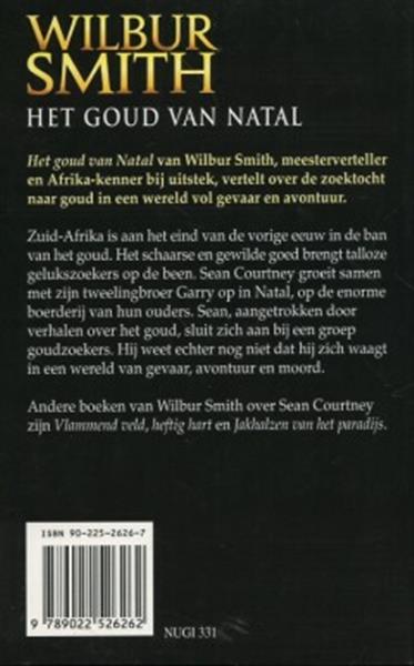 Grote foto het goud van natal de courtney serie 1 boeken thrillers