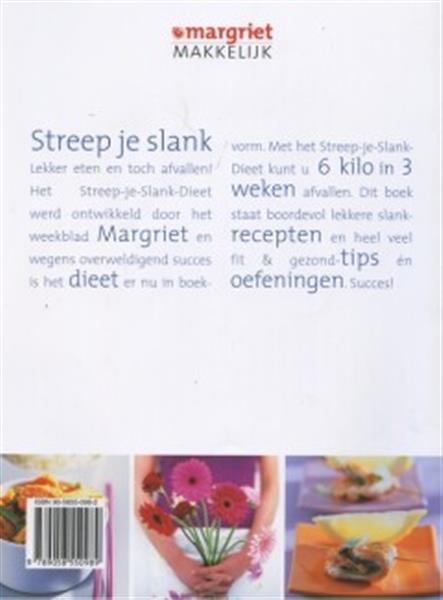 Grote foto streep je slank margriet makkelijk boeken kookboeken
