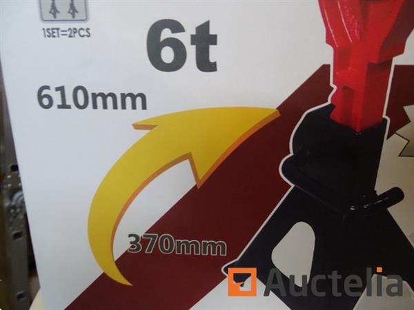 Grote foto paar professionele 6 ton jack kaarsen jack stand doe het zelf en verbouw onderdelen en accessoires