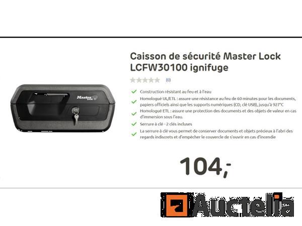 Grote foto master lock brandveiligheidsbox lcfw30100 doe het zelf en verbouw hefwerktuigen