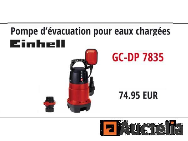 Grote foto einhell gc dp 7835 afvalwaterpomp agrarisch pompen
