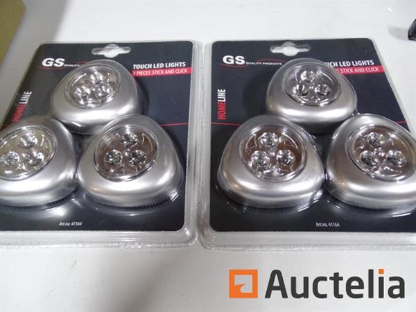 Grote foto 2 sets van 3 led lampen ontsteking door aanraking doe het zelf en verbouw gereedschappen en machines