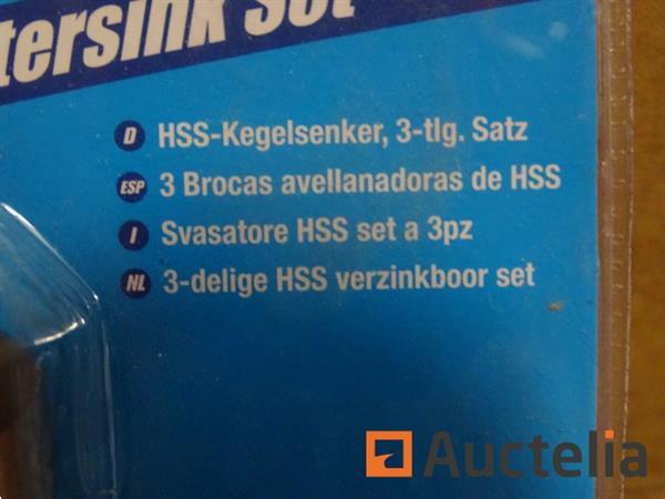 Grote foto set van 3 hss stalen conische frezen doe het zelf en verbouw gereedschappen en machines