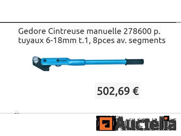 Grote foto pijpenbuigmachine set 6 18 mm gedore 278600 doe het zelf en verbouw gereedschappen en machines