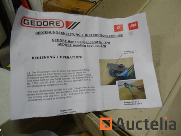 Grote foto pijpenbuigmachine set 6 18 mm gedore 278600 doe het zelf en verbouw gereedschappen en machines