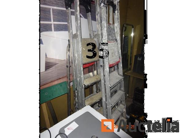Grote foto 1 set van 5 trapladders 1 set hoekijzers spiegels voor verlaagde plafonds doe het zelf en verbouw ijzerwaren en bevestigingsmiddelen