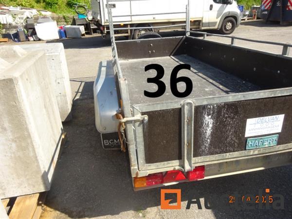 Grote foto 1 dubbelassige oplegger van 3m geremd merk hapert afm. banden 165 70 r13 agrarisch aanhangwagens