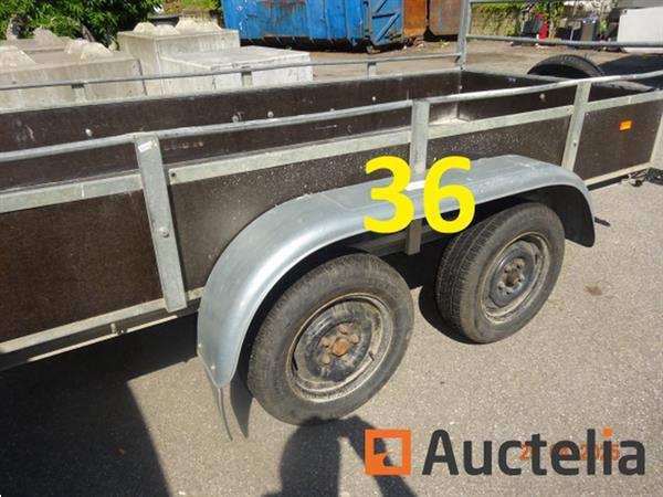 Grote foto 1 dubbelassige oplegger van 3m geremd merk hapert afm. banden 165 70 r13 agrarisch aanhangwagens