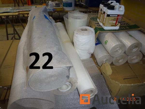 Grote foto 2 dozen eiken parket 1 set behang 3 blikken parketbeits plastor 1 set worm en tassotvezels doe het zelf en verbouw ijzerwaren en bevestigingsmiddelen