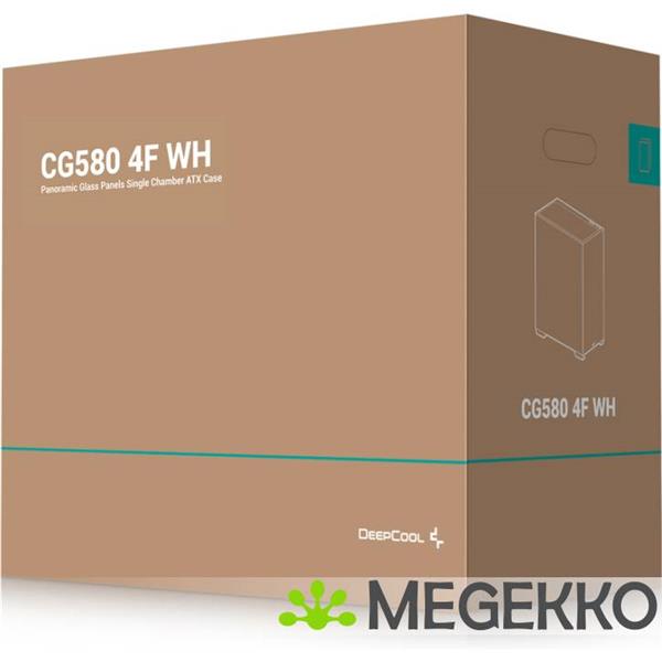 Grote foto deepcool cg580 4f wh computers en software behuizingen en kasten