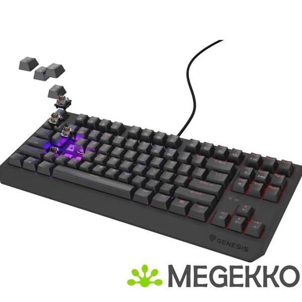Grote foto genesis nkg 2079 thor 230 tkl rgb gaming toetsenbord in zwart computers en software toetsenborden