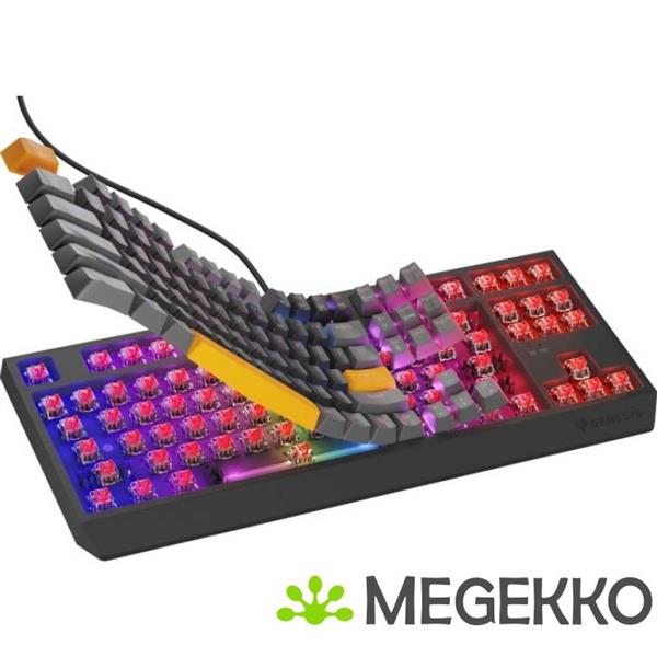 Grote foto genesis nkg 2081 thor 230 tkl usb gaming toetsenbord in grijs computers en software toetsenborden