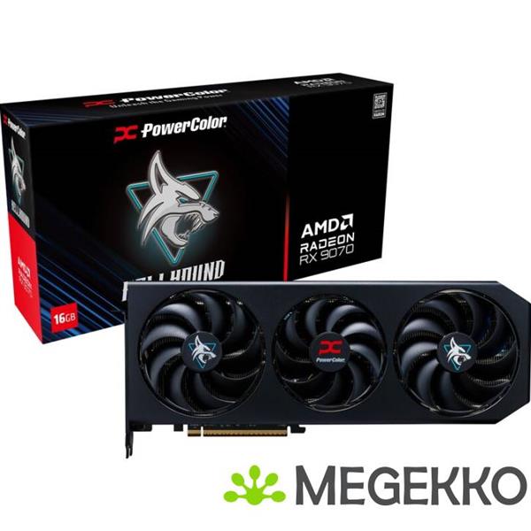 Grote foto powercolor hellhound amd radeon rx 9070 16gb computers en software videokaarten