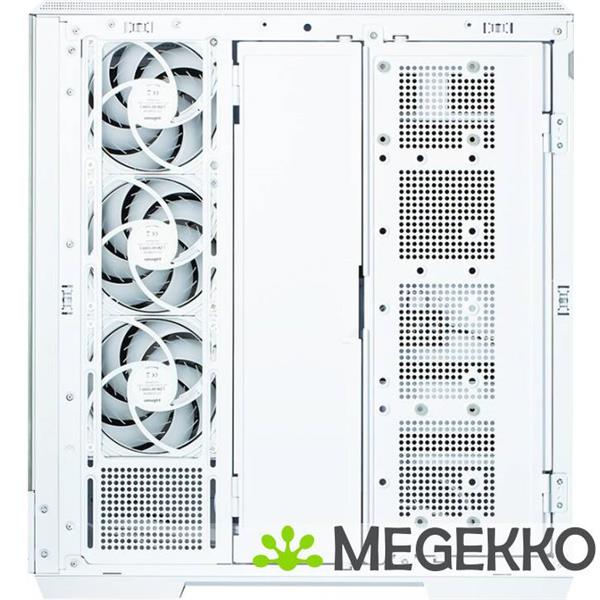 Grote foto zalman p50 ds white midi tower wit computers en software behuizingen en kasten