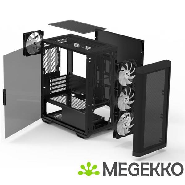 Grote foto zalman m4 black computers en software behuizingen en kasten