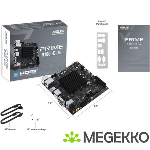 Grote foto asus prime n100i d d4 na computers en software moederborden