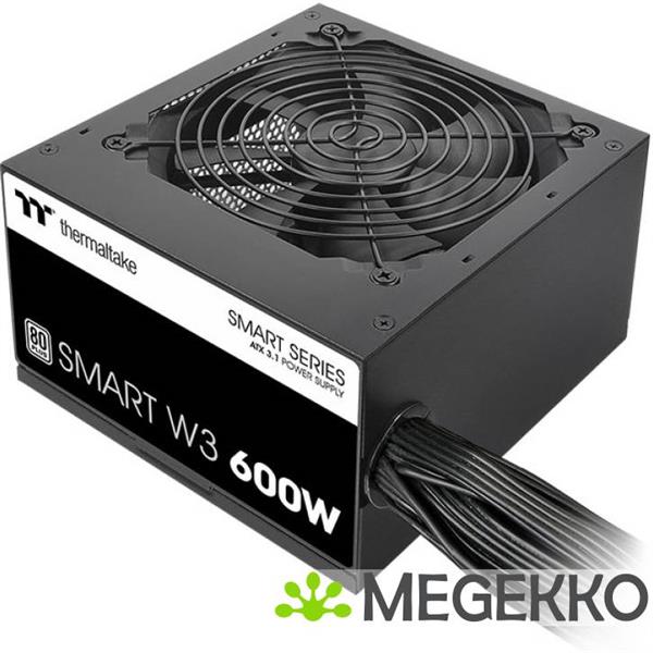 Grote foto thermaltake smart w3 power supply unit 600w zwart computers en software overige