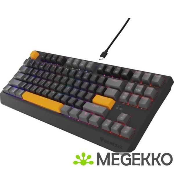 Grote foto genesis nkg 2081 thor 230 tkl usb gaming toetsenbord in grijs computers en software toetsenborden