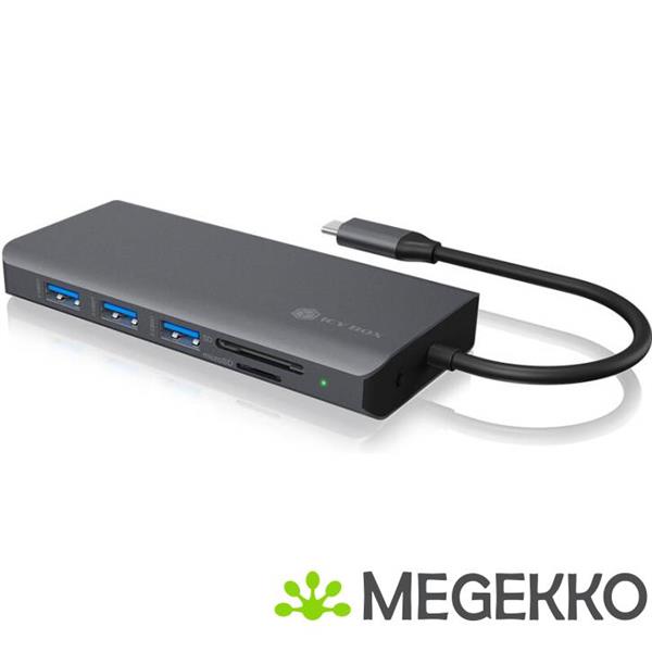 Grote foto icy box ib dk4070 cpd usb type c dockingstation 12 aansl. computers en software overige computers en software
